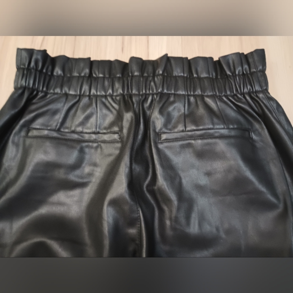 Madewell vegan leather paper bag pants - Picture 5 of 7